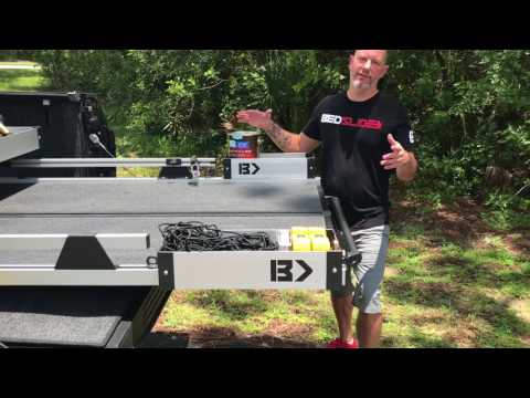 BedSlide Black BedBin Side Kix 7 Inch x 44 Inch 2 piece Bin Kit